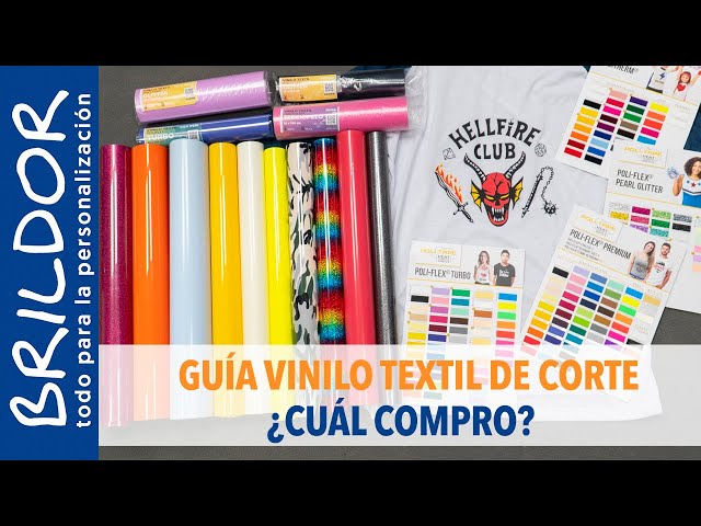👨‍🏫 ¿QUÉ VINILO TEXTIL DE CORTE COMPRO? Tipos de vinilo, diferencias...