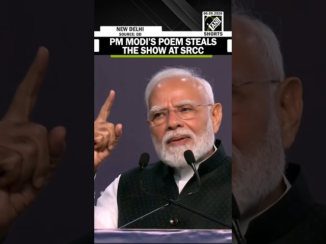 “Suraj Humara Ho, samandar Bhi Humara ho…” PM Modi’s poem steels the show at SRCC remark