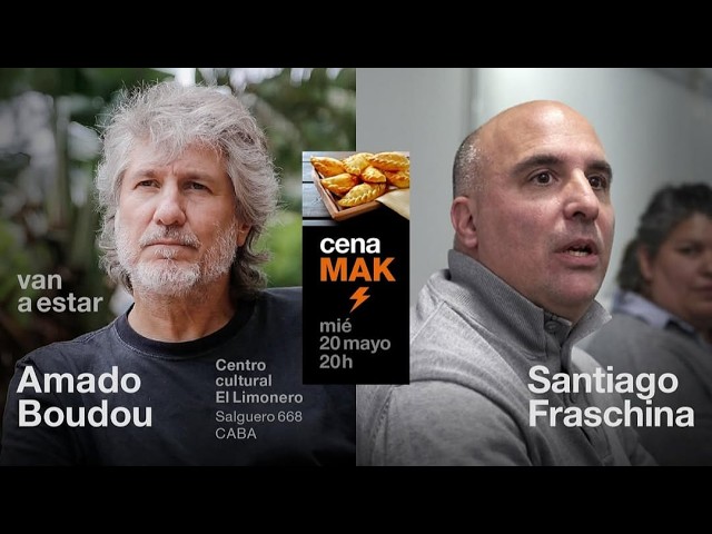 CENA DE LA RADIO MAK MAYO 2026 con SANTIAGO FRASCHINA Y AMADO BOUDU