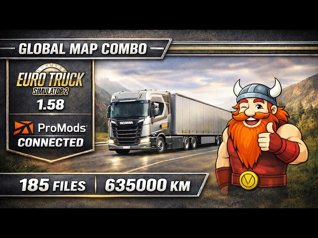 ETS2 1.58 - GLOBAL MAP COMBO #2 🌍 El Mundo en un Solo Perfil | ProMods, Africa, Russia, China 🚚