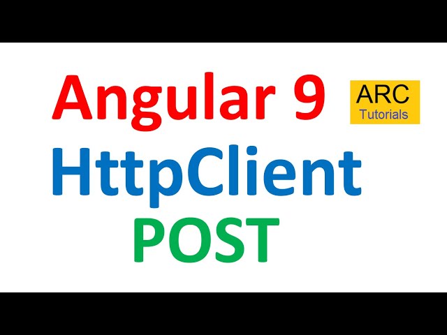 Angular 9 Tutorial For Beginners #61-  HTTP POST