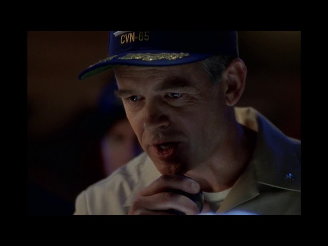 Harm lands a stealth F117 on the Sea Hawk JAG  season 4 episode 10 "The Black Jet"