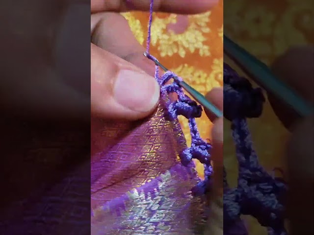 small krosha bridal design #trending #indiansarees #beautifuldesign #diy