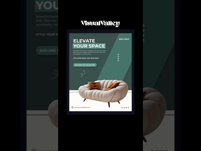 Canva Furniture Poster Design Tutorial #canva #canvatutorial