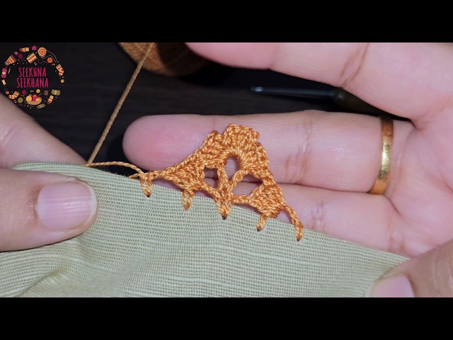 New and Trendy crochet lace Border tutorial/Qureshia ke lace design/Crochet Lace Tutorial/Qureshia