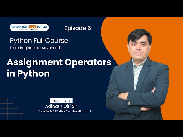 Python Assignment Operators Tutorial for Beginners | Easy Explanation