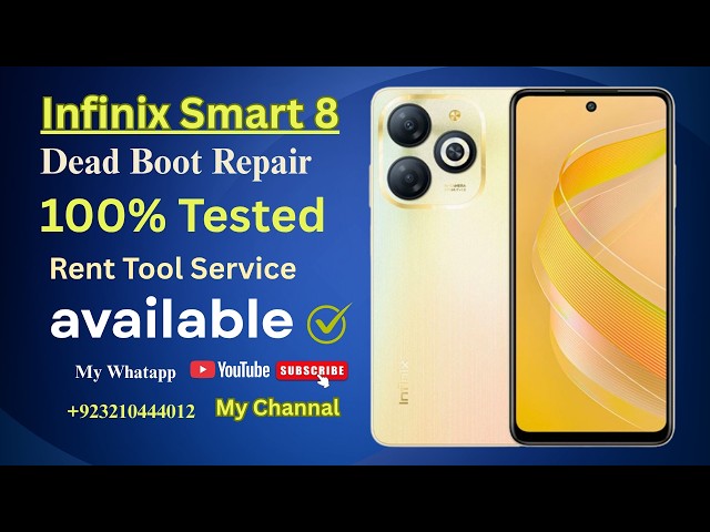 Infinix Smart 8 Dead Boot Repair | Flash File | Firmware | 2026 I.T Mobile Point