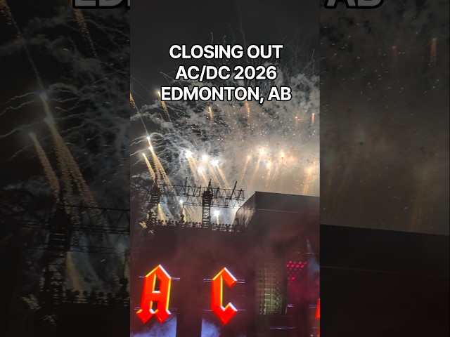 AC/DC's Firework Ending In Edmonton 2026 #Music #ACDC