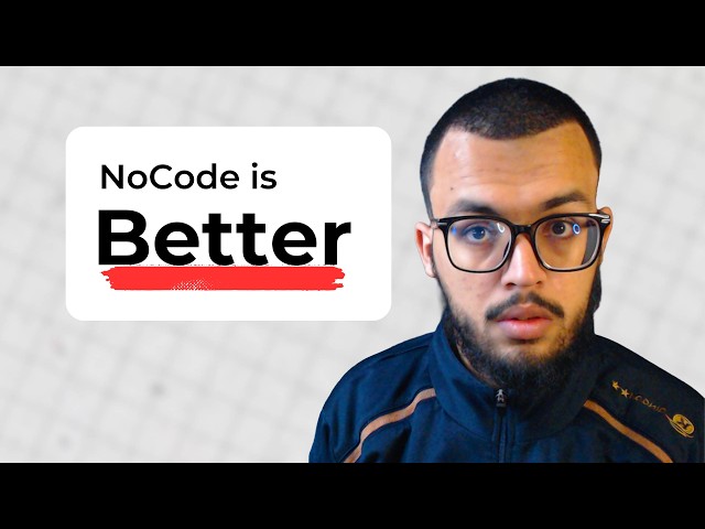 NoCode is BETTER ...