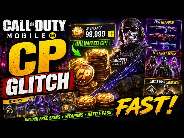 CODM CP Glitch - Unlock Free Skins + Weapons + Battle Pass FAST!