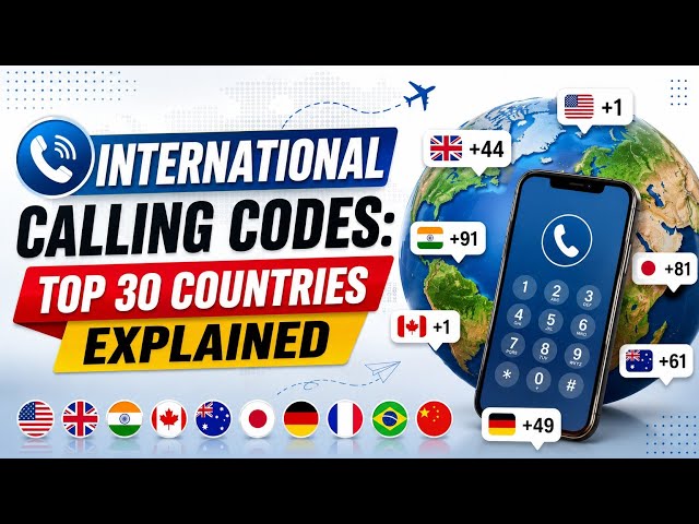 📞 International Calling Codes: Top 30 Countries Explained