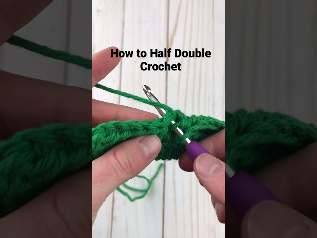 How to Half Double Crochet for Beginners #shorts