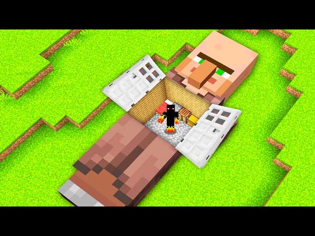 I Made a Hidden Secret Room Inside the Villager Giant