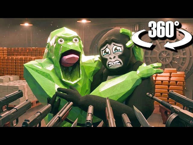 WORST BANK ROBBERY EVER 360° VR Gorilla Tag X Animal Company