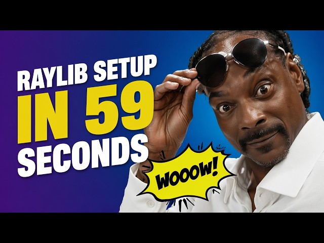 Raylib 6.0 Setup in 59 Seconds | C++ | CMake Tutorial! #cpp #raylib #tutorial