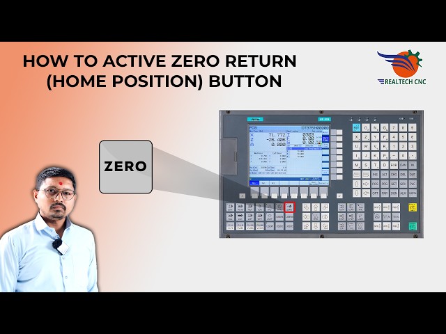 HOW TO ACTIVE ZERO RETURN (HOME POSITION) BUTTON  IN REALTECH CNC MACHINE  || VD - 52
