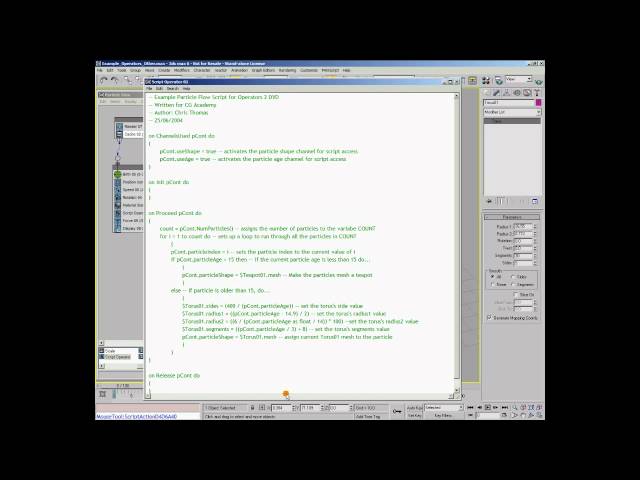 3DS MAX - CG Academy Tutorials Serie 5 ] - [ 14 - Script - Pt.3