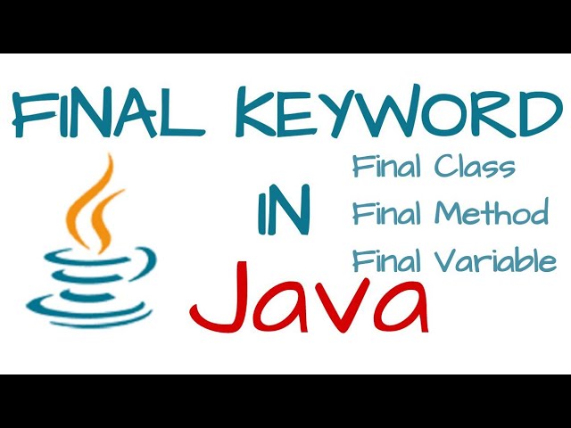 Final in Java | Final keyword program in java tutorial