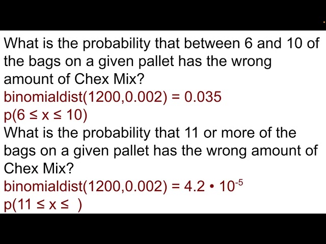 More Binomial Distribution Examples