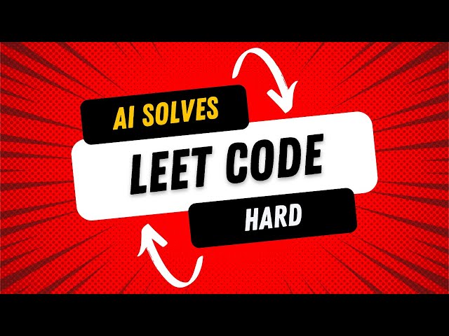 Can OpenAI's ChatGPT solve a HARD Leetcode problem?
