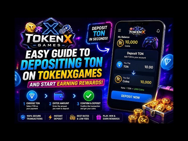 Easy Guide to Depositing TON on Tokenxgames and Start Earning Rewards!