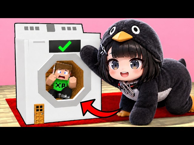 GUGUGAGA MEGTALÁLT A MOSÓGÉPBEN A MINECRAFT-BAN! 😱