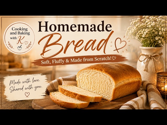 The BEST Homemade Bread Recipe | Soft, Fluffy & No Mixer Needed!