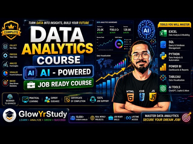 Learn Data Analysis in 2026 | Excel, SQL, Python & Business Intelligence | By Code With Harry