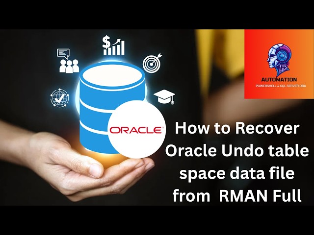 Recover Oracle Undo table space from  RMAN Full ORACLE DBA | RMAN Backup and Restore | undotbs01.dbf