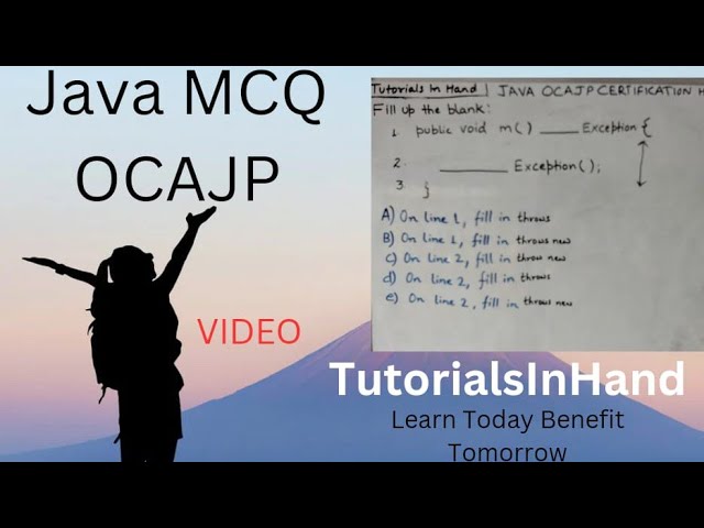 java MCQ 6 with explanation। java ocajp certification #java #viral