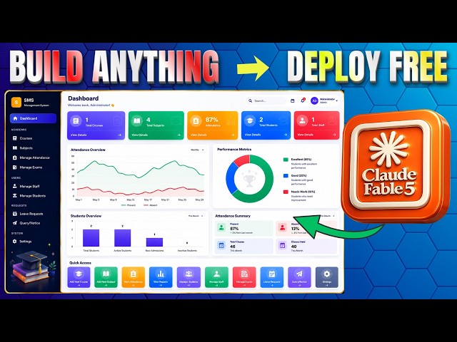 Claude Fable 5 is back! Build & Deploy a Fullstack App for FREE (New Method)