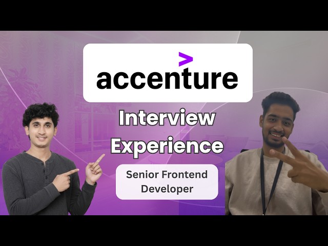 Accenture Interview Experience | Senior Frontend Developer Interview Questions | Bhavin Khatri