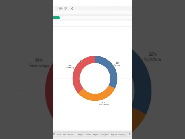[Tableau] Donut Chart #tutorial