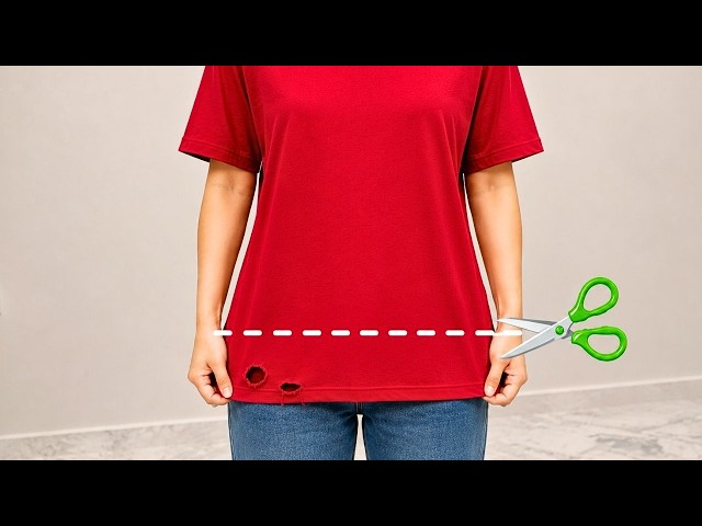 Don't Throw Away Long T-Shirts – Try This Easy Sewing Idea