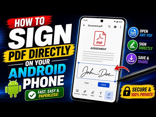 How to Sign PDF Directly On Your Android Phone (EASY 2026 Guide)