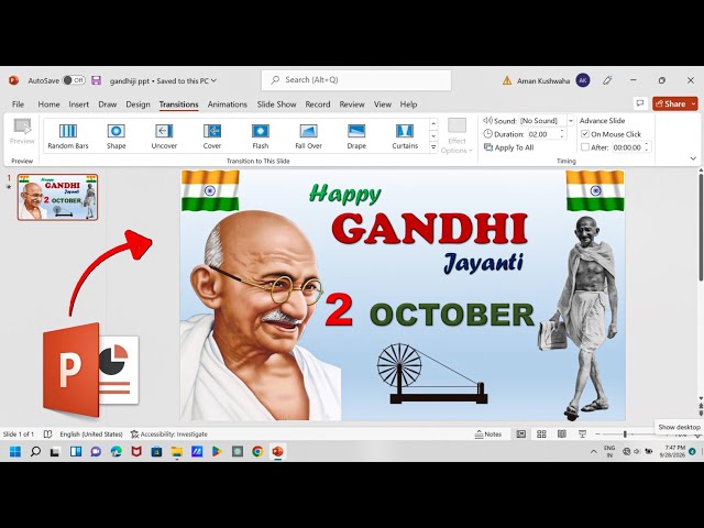Gandhi Jayanti PowerPoint Presentation | October 2nd PowerPoint Presentation #gandhijayanti