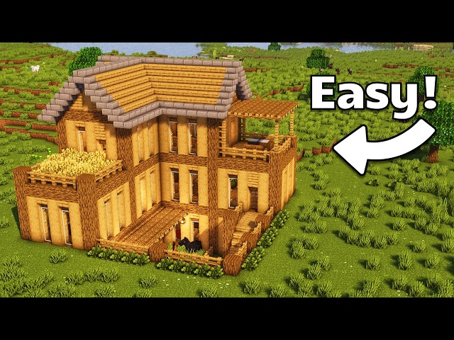 Minecraft: How to build a Large Survival House! | Tutorial 🏡