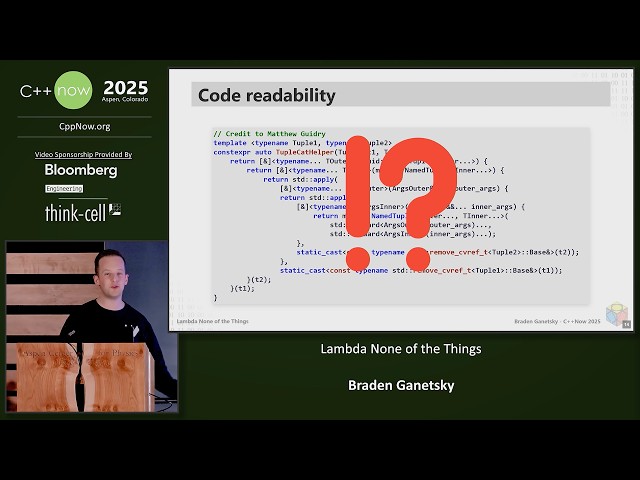 Lightning Talk: Lambda None of the Things - Braden Ganetsky - C++Now 2025