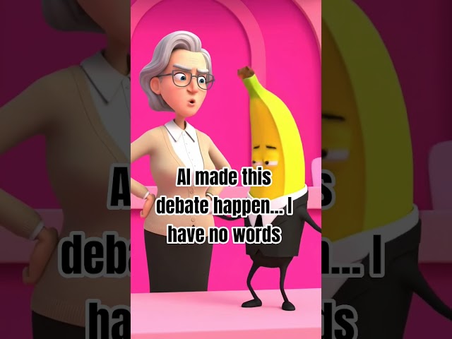 Debating Philosophy With a Dancing Banana 🍌 #shorts