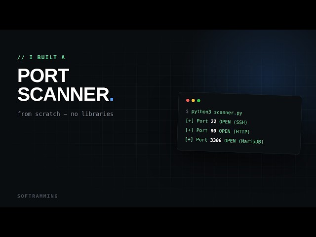 I Built a Port Scanner From Scratch (Then Used It On Myself)