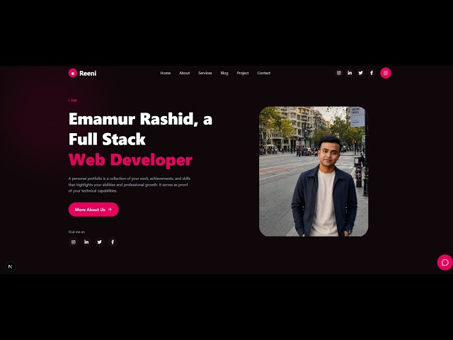 My own portfolio website