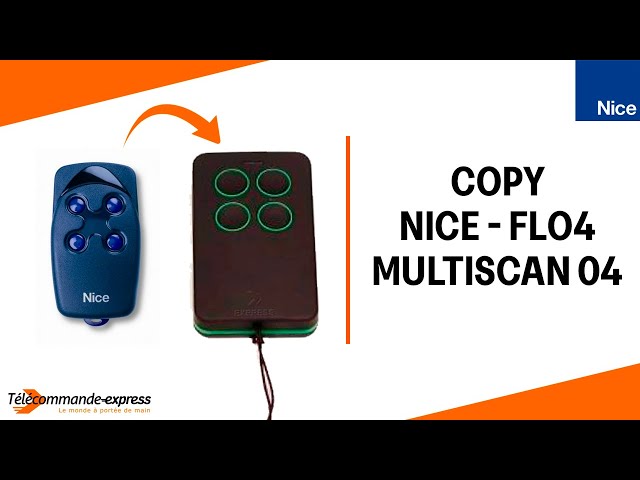 How to Copy a NICE FLO4 Remote to a MULTI SCAN 04 Cloning Remote
