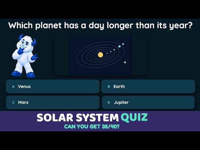 Solar System Challenge: 40 Questions About the Planets, Sun & Space