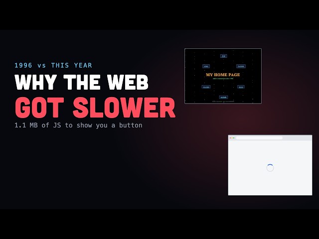 Why Modern Frontend Is Making the Web Slower