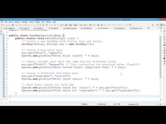 "What Happens When You Use Duplicate Keys in a HashMap? | Java Explained for QA Testers"
