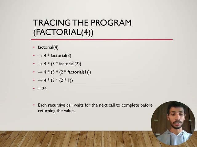RECURSION IN C