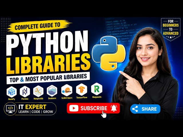 🚀 Python Libraries Tutorial| Lecture#48 | Top Python Libraries Every Beginner Must Know 🔥🐍