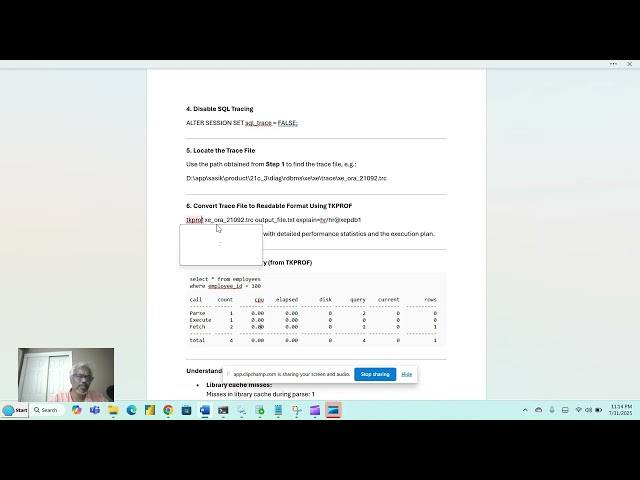 Oracle TKPROF Introduction and DEMO #oracle #plsql -#trending 
