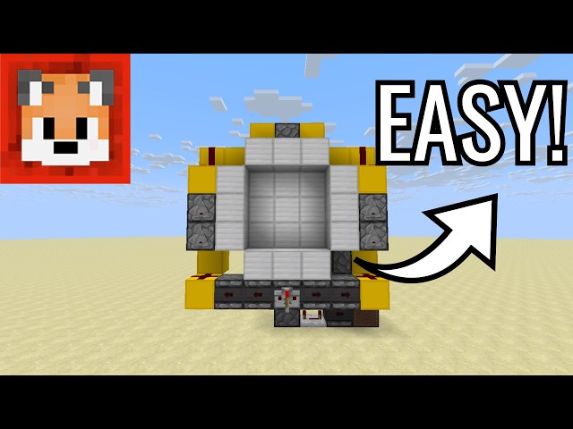 SUPER EASY 3x3 Piston Door | Minecraft Java 26.2+