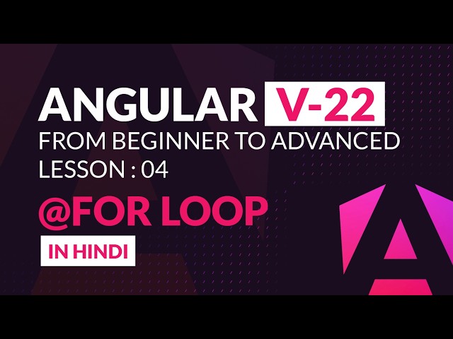 How to Display Lists in Angular 22 | Lesson 04 (Beginner to Advanced)